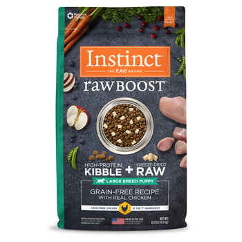 Instinct Raw Boost Large Breed Puppy Grain-Free Real Chicken Recipe High Protein Freeze-Dried Raw Dry Dog Food - 20 lb Bag product detail number 1.0