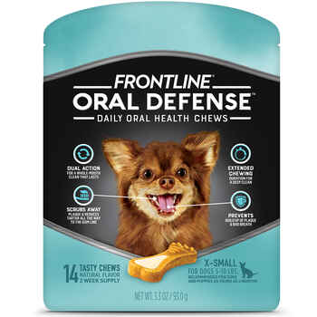 Frontline Oral Defense Daily Dental Chews X-Small Dog 14 ct Chew product detail number 1.0