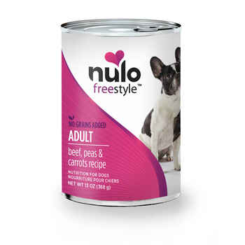 Nulo FreeStyle Beef, Peas & Carrots Pate Adult Dog Food 13 oz Cans Case of 12 product detail number 1.0