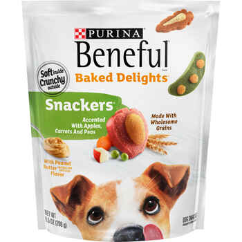 Purina Beneful Baked Delights Snackers with Peanut Butter Dog Treats 9.5 oz Pouch product detail number 1.0