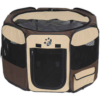 Pet Gear Travel Lite Indoor Soft-Sided Pet Pen with Removable Top Sahara 29" product detail number 1.0