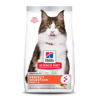 Hill's Science Diet Adult Perfect Digestion Chicken Recipe Dry Cat Food - 6 lb Bag product detail number 1.0