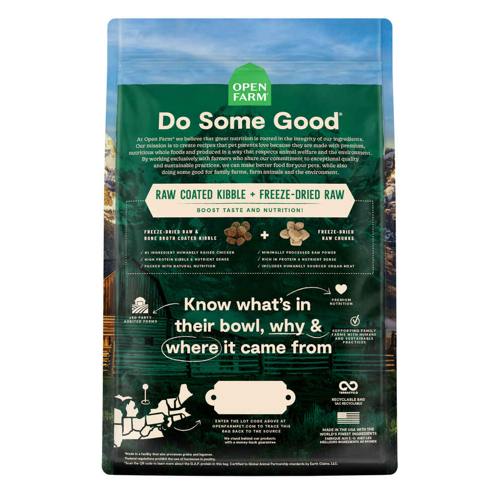 Open Farm RawMix Open Prairie Recipe Grain & Legume Free Dry Dog Food