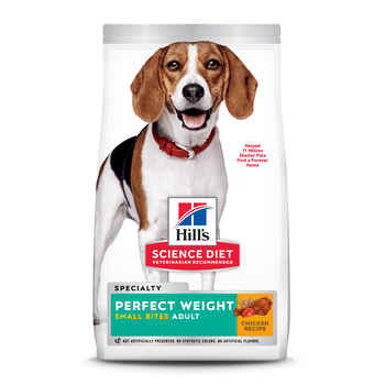 Hill's Science Diet Adult Perfect Weight Small Bites Chicken Dry Dog Food - 4 lb Bag product detail number 1.0