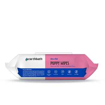 Earthbath Ultra-Mild Puppy Wipes Wild Cherry 100ct
