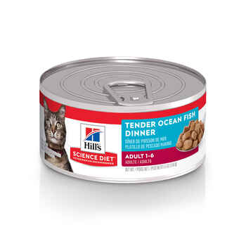 Hill's Science Diet Adult Tender Ocean Fish Dinner Wet Cat Food - 5.5 oz Cans - Case of 24 product detail number 1.0