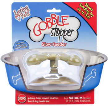 Loving Pets Gobble Stopper Slow Feeder for Dogs - Medium (6-8" Bowl) product detail number 1.0