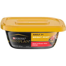 Purina Pro Plan Senior Adult 7+ Bright Mind Beef & Brown Rice Entree Wet Dog Food Tray-product-tile