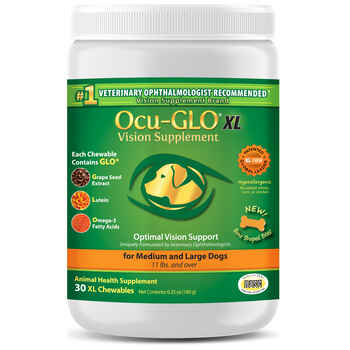 Ocu-GLO Vision Supplement Chewables XL for Medium to Large Dogs 30 Ct Bottle product detail number 1.0
