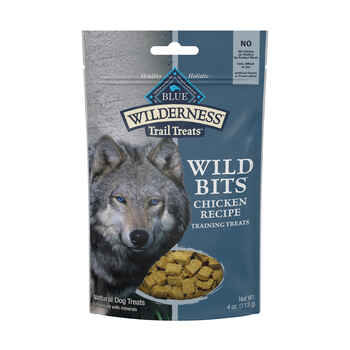 Blue Buffalo BLUE Wilderness Trail Treats Wild Bits Chicken Recipe Dog Training Treats 4 oz Bag product detail number 1.0
