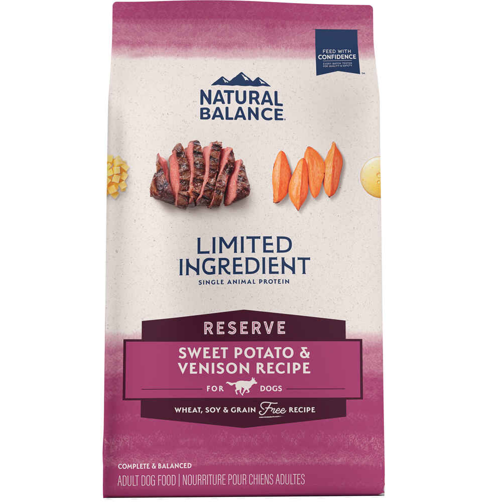 Natural Balance Limited Ingredient Reserve Grain Free Sweet Potato & Venison Recipe Dry Dog Food