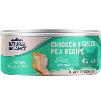 Natural Balance® Limited Ingredient Chicken & Green Pea Recipe Wet Cat Food 5.5 oz Cans - Case of 24 product detail number 1.0