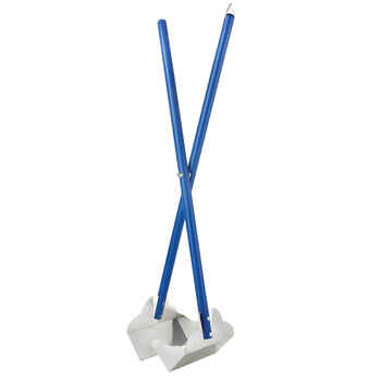 Four Paws Sanitary Pooper Scooper Plain Scoop Blue 5.25" x 7" x 33.5" product detail number 1.0