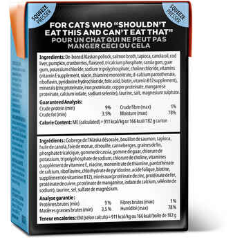 Petcurean Go! Sensitivities Limited Ingredient Grain Free Pollock Pate Wet Cat Food 6.4-oz Case of 24