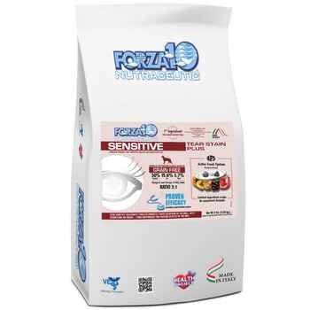 Forza10 Nutraceutic Sensitive Tear Stain Plus Grain-Free Dry Dog Food 9lbs product detail number 1.0