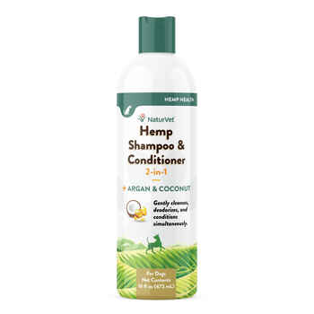 NaturVet Hemp Shampoo & Conditioner 2-in-1 with Argan and Coconut for Dogs 16 oz product detail number 1.0