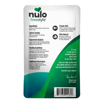 Nulo FreeStyle Chicken, Duck & Kale in Broth Dog Food Topper