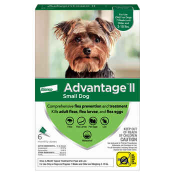 Advantage II 6pk Dog 3-10 lbs product detail number 1.0
