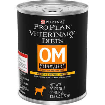 Purina Pro Plan Veterinary Diets OM Overweight Management Canine Formula Wet Dog Food - (12) 13.3 oz. Cans product detail number 1.0