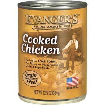 Evangers Heritage Classics Grain Free Cooked Chicken Canned Dog Food 12.5-oz, Case of 12 product detail number 1.0