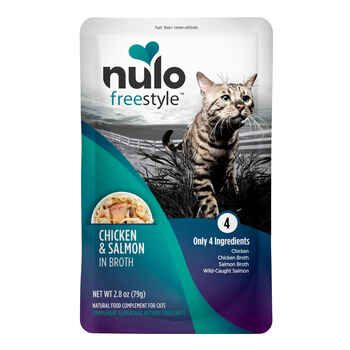 Nulo FreeStyle Chicken & Salmon in Broth Cat Food Topper 2.8 oz Pack of 24 product detail number 1.0