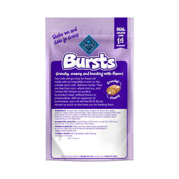 Blue Buffalo BLUE Bursts Delish Liver and Beef Crunchy & Creamy Cat Treats 2 oz Bag