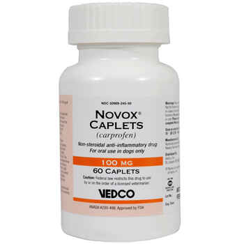 Novox Carprofen - Generic to Rimadyl 100 mg Caplets 60 ct product detail number 1.0