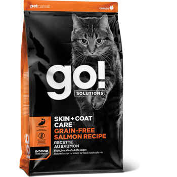 Petcurean GO! Grain Free Skin & Coat Care Salmon Recipe Dry Cat Food 16-lb product detail number 1.0