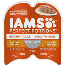 Iams Perfect Portions Healthy Adult Chicken Pate Wet Cat Food Tray-product-tile