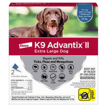 K9 Advantix II 2pk Blue Dog Over 55 lbs product detail number 1.0