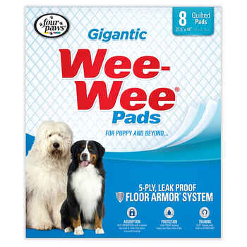 Four Paws Wee-Wee Pads Gigantic White 8 pack product detail number 1.0