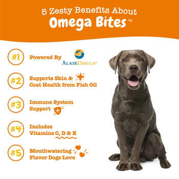 Zesty Paws Omega Bites for Dogs Chicken - 90ct