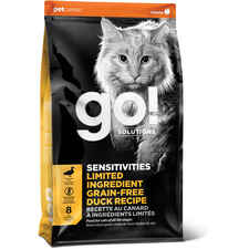 Petcurean GO! Solutions Sensitivities Limited Ingredient Duck Recipe Dry Cat Food-product-tile