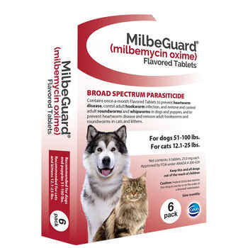 MilbeGuard - Generic to Interceptor 6 pk Extra Large Dogs 51-100 lbs or Cats 12.1-25 lbs product detail number 1.0