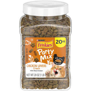 Friskies Party Mix Chicken Lovers Crunch Cat Treats 20 oz Canister product detail number 1.0