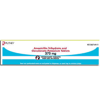 Amoxicillin Trihydrate and Clavulanate Potassium Tablets 375 mg (sold per tablet) product detail number 1.0