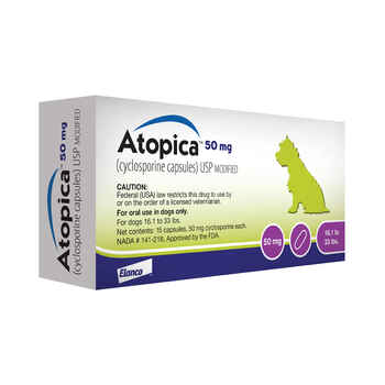 Atopica For Dogs 50 mg 15 Capsule Pk product detail number 1.0