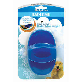 Four Paws Magic Coat Love Glove Bath Massager Blue product detail number 1.0