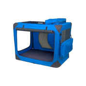 Deluxe Portable Soft Dog Crate Blue Sky 36"