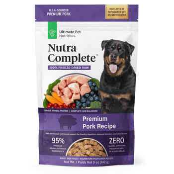 Ultimate Pet Nutrition Nutra Complete Freeze Dried Raw Pork Dog Food 5 oz Bag product detail number 1.0