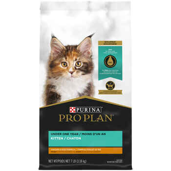 Purina Pro Plan Kitten Chicken & Rice Formula Dry Cat Food 7 lb Bag product detail number 1.0