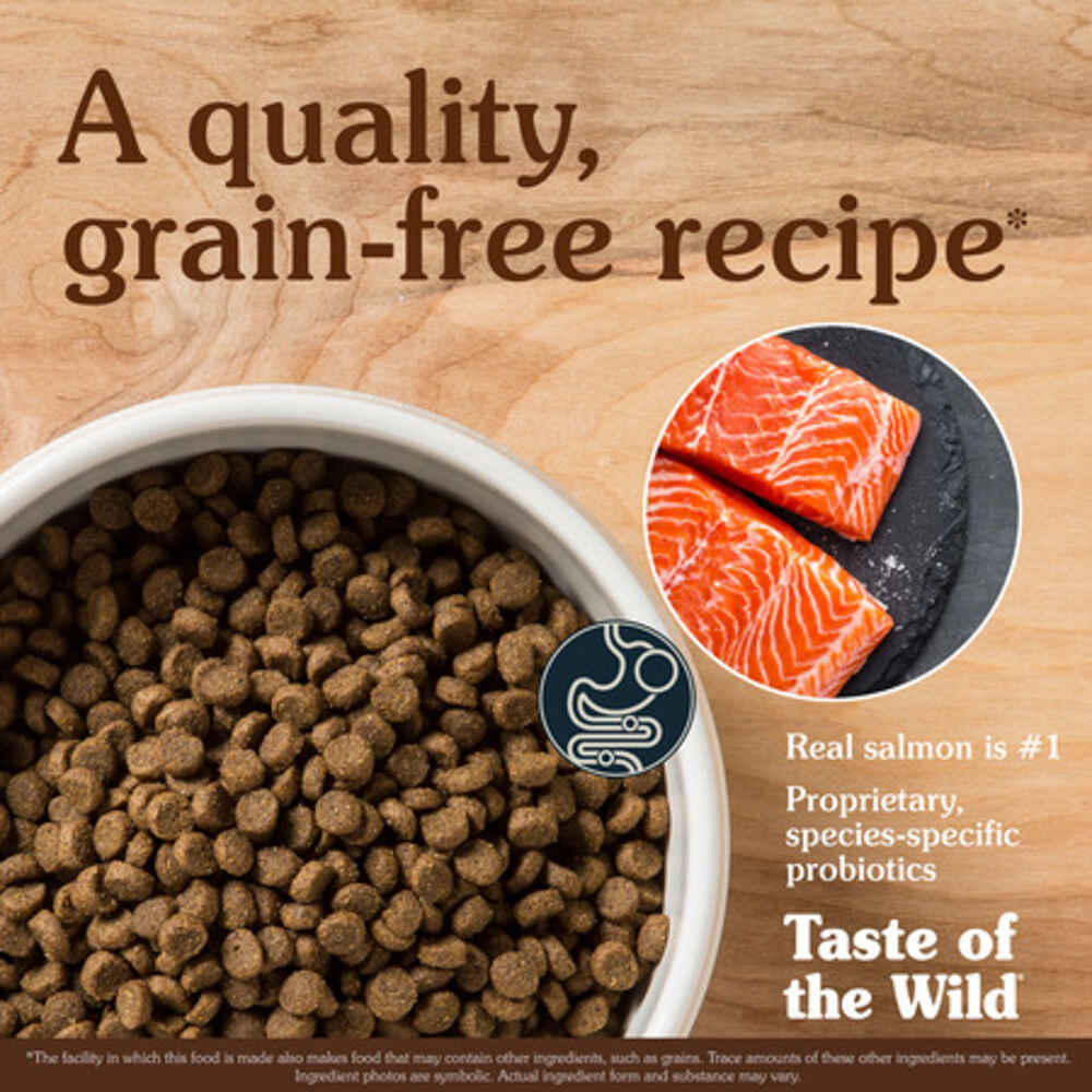 Taste of the Wild Pacific Stream Puppy Recipe Smoke-Flavored Salmon Dry Dog Food
