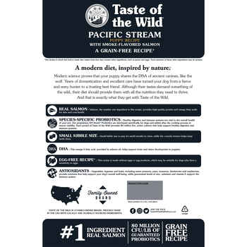 Taste of the Wild Pacific Stream Puppy Recipe Smoke-Flavored Salmon Dry Dog Food - 5 lb Bag