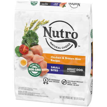 Nutro Natural Choice Small Bites Adult Chicken & Brown Rice Recipe Dry Dog Food 30 lb Bag