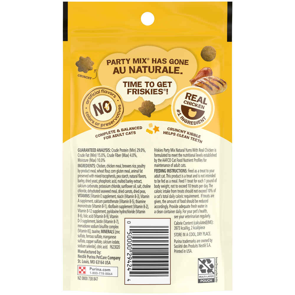Friskies Party Mix Natural Yums with Real Chicken Cat Treats