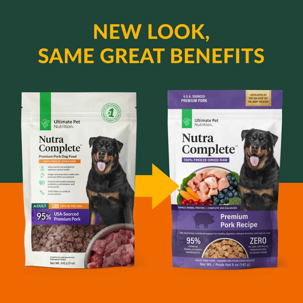 Ultimate Pet Nutrition Nutra Complete Freeze Dried Raw Pork Dog Food