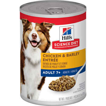 Hill's Science Diet Adult 7+ Chicken & Barley Entrée Wet Dog Food - 13 oz Cans - Case of 12 product detail number 1.0