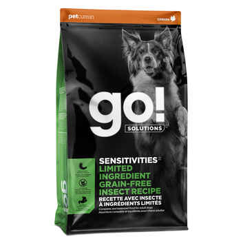 Petcurean Go! Solutions Sensitives Limited Ingredient Grain Free Insect Recipe Adult Dry Dog Food 22 lb Bag product detail number 1.0