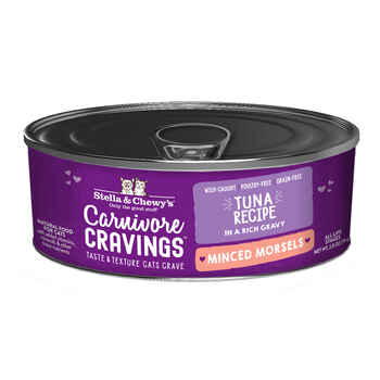 Stella & Chewy's Carnivore Cravings Wild-Caught Tuna Flavored Minced Wet Cat Food 2.8oz /24ct product detail number 1.0