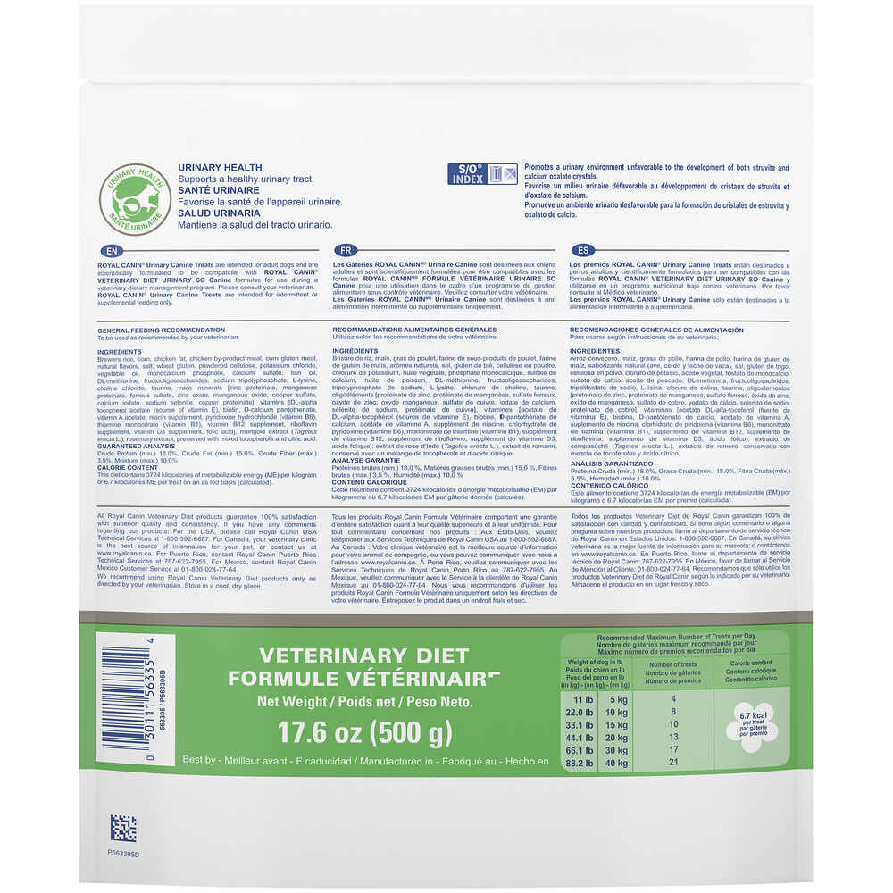 Royal Canin Veterinary Diet Canine Urinary Dog Treats